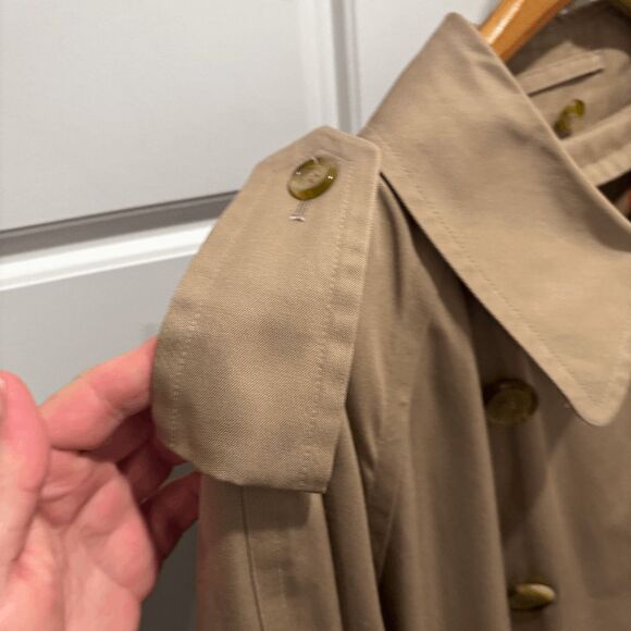 Burberry London Trench coat Nova Check Vintage Woman 44 US Liner Double Breasted - Picture 7 of 16